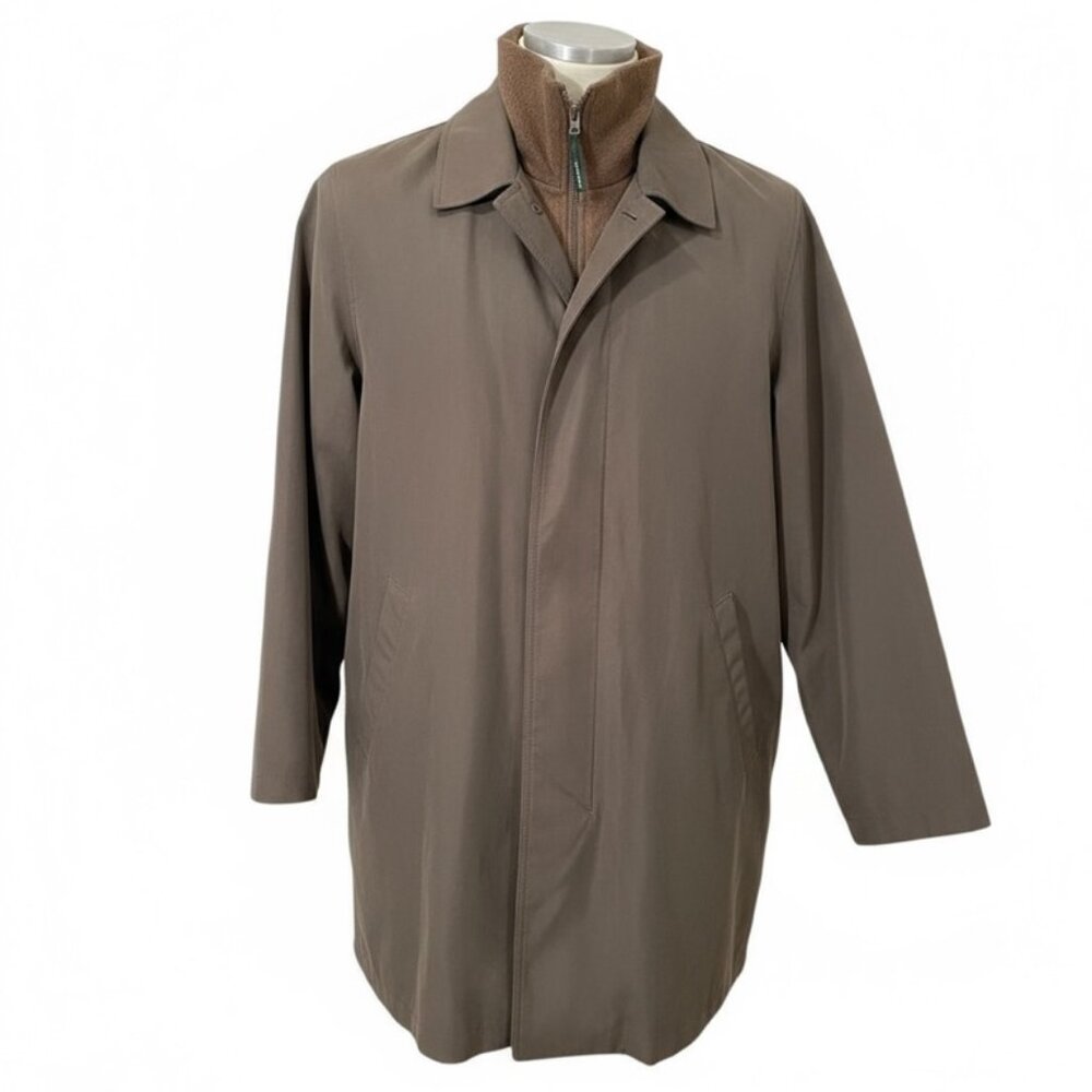 NWT Lauren Ralph Lauren Men’s 46R Trench Raincoat Removable Wool Liner